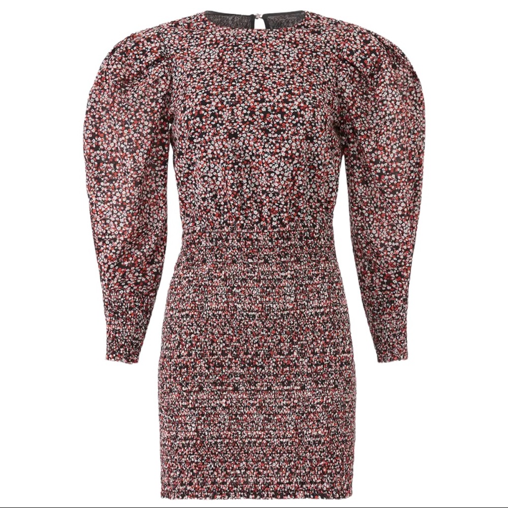 Rebecca Minkoff Tabby Smocked Floral Sheath Dress (XS) - Picture 4 of 11